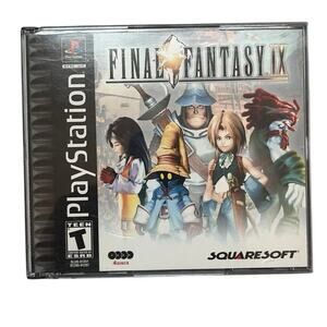 Final Fantasy IX Sony Playstation 1, PS1 With MANUAL | BLACK LABEL